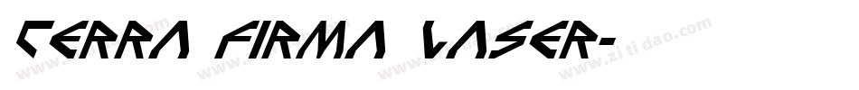Terra Firma Laser字体转换